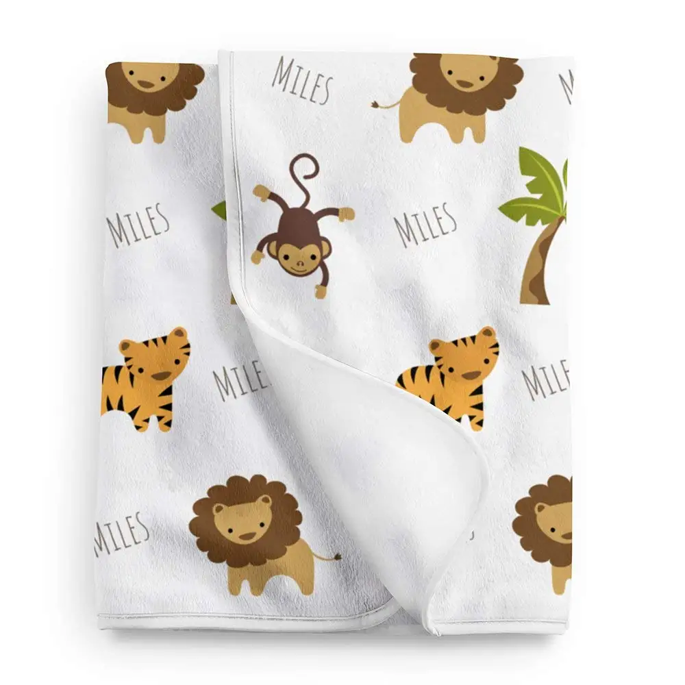 jungle baby blanket