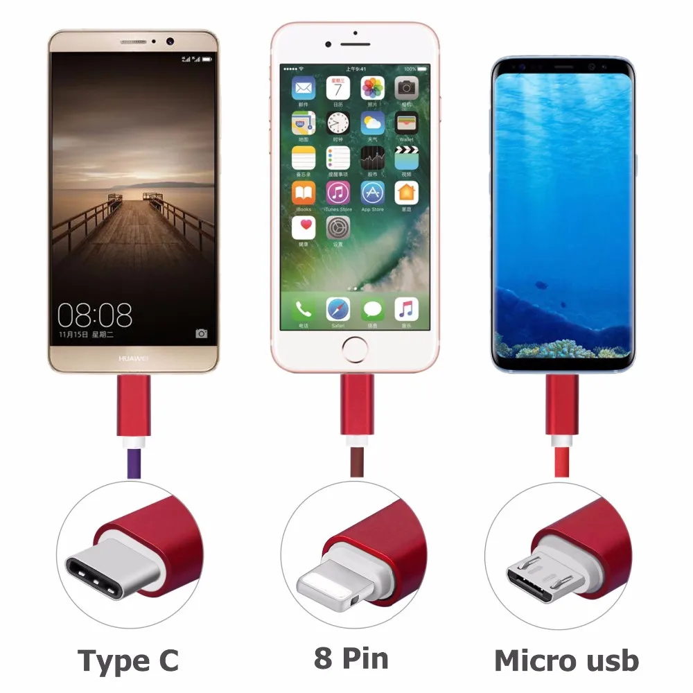 China Manufacturer 2.4A Fast Charge USB Cord Line 1M/3Ft PU leather Micro USB Data Sync Charging Cable For Android Smart Phone - ANKUX.COM