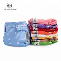 

Miraclebaby Washable Baby Cloth Diapers For Both Baby Girls And Boys Reusable Baby Diapers Pant In Adjustable Once Size