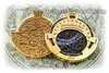 Northern Planisphere for locating stars and constellations - polished gold finish