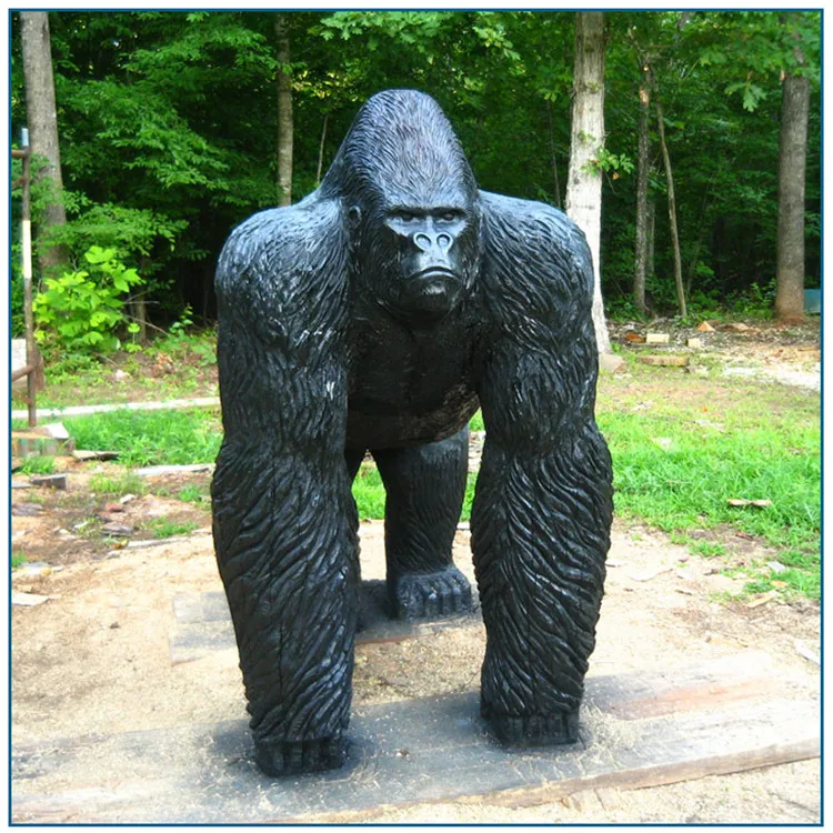 large resin gorilla statue