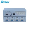 Dtech Selling product USB2.0 Home Video Security System Semi-automatic 4*1 KVM Switch