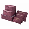 Promotional packing clothes 6 pieces storage organizer travel set travel bag