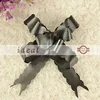 yiwu fancy black colour gift wrapping handmade ribbon flower
