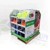 Multi Tiers Customized Paper Cardboard Floor Pallet Display Unit For Clothes