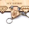 custom cartoon keychain set with Spider man iron man captain America