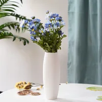 

China Concise Style White mini Ceramic Vases indoor decoration glazed ceramic porcelain flower Vase