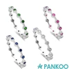 Ruby, Blue Sapphire, Cz, Emerald 925 Sterling Silver Ring