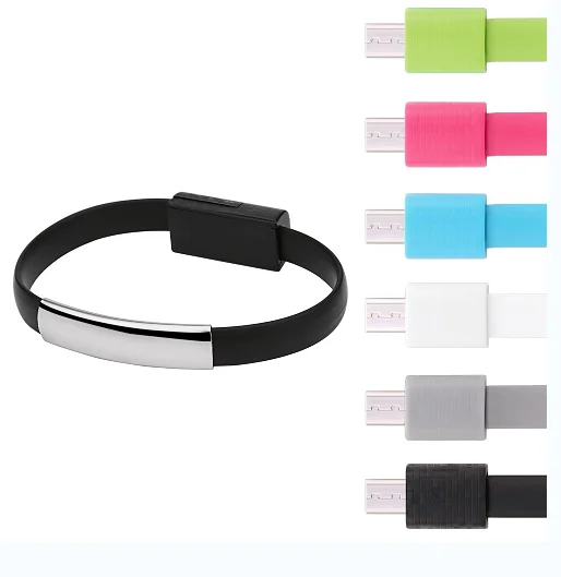 

New Product Bracelet Data Charging Cable for iPhone Charger, White/ green/ blue etc