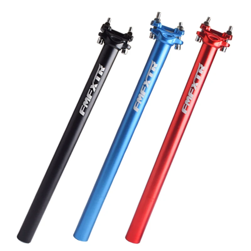

Aluminum Alloy Bicycle Seatpost 400mm MTB Cycling Road Mountain Bike Seat Post Tube 27.2mm/30.9mm/31.6mm, Black red and blue