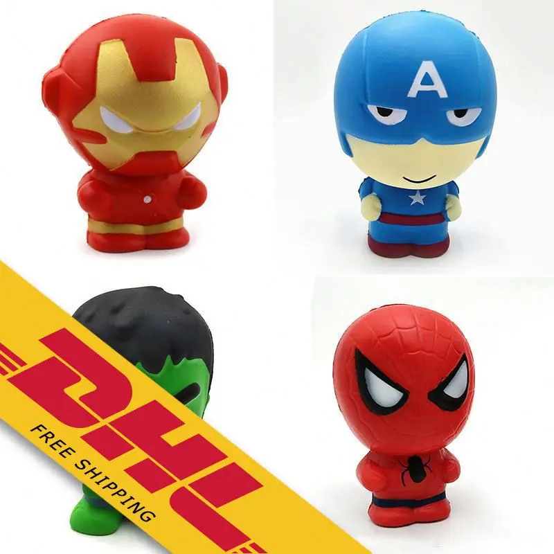 

Super Hero 11CM Scented Squishy Slow Rising Super Soft Toys Small Squishies Slow Rising Cute Stress Relief for Kids and Adult