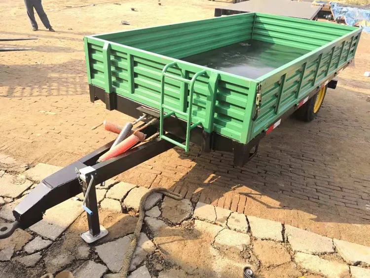 Tractor Towing 4 T Single Axle Trailer Agricultural Field Transport Bucket Buy Transport