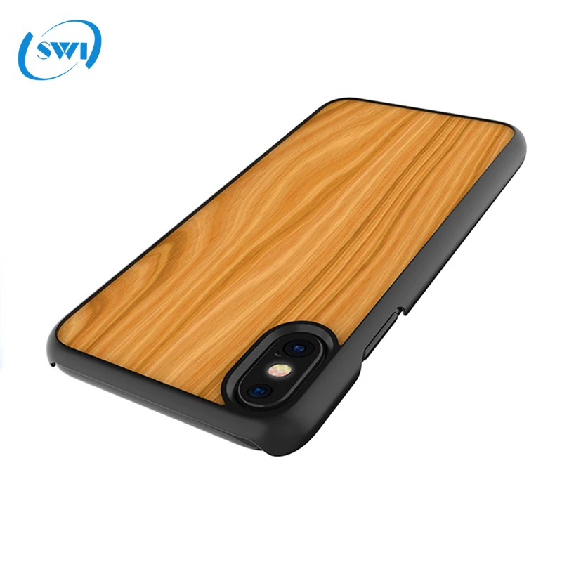 

Professional factory supply for iphone X wooden hard phone case, Wood color