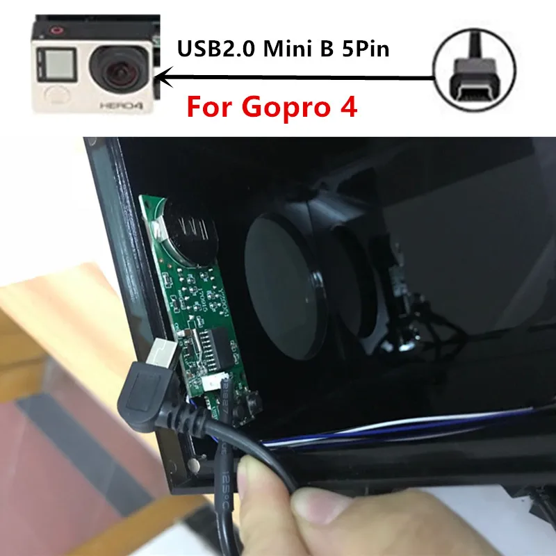 Led Clock Black Box Hidden Enclosure For Nest Cam/dropcam/gopro Hero 4