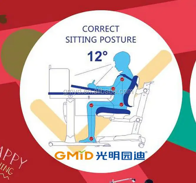 
Sell Well ergonomic children adjustable desk and chair for students kids study table 
