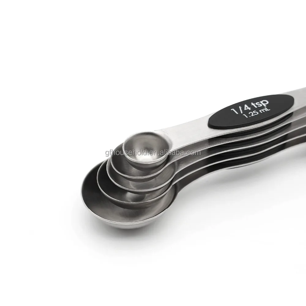 
Amazon 5-pieces Stainless Steel Magnetic Double Double Double Measuring Spoon Set 