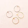 Geometric Studs Gold Plated Minimalist Big Open Round Circle Stud Earrings