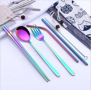 Creative 30 Pcs/Set Stainless Steel Gold Cutlery Sets Metal Knife Fork Spoon Flatware Dinnerware set