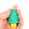 Mini Red Christmas Tree U Disk 2.0 USB Flash Drive Pen Drive Memory Stick For Christmas gift (8GB)