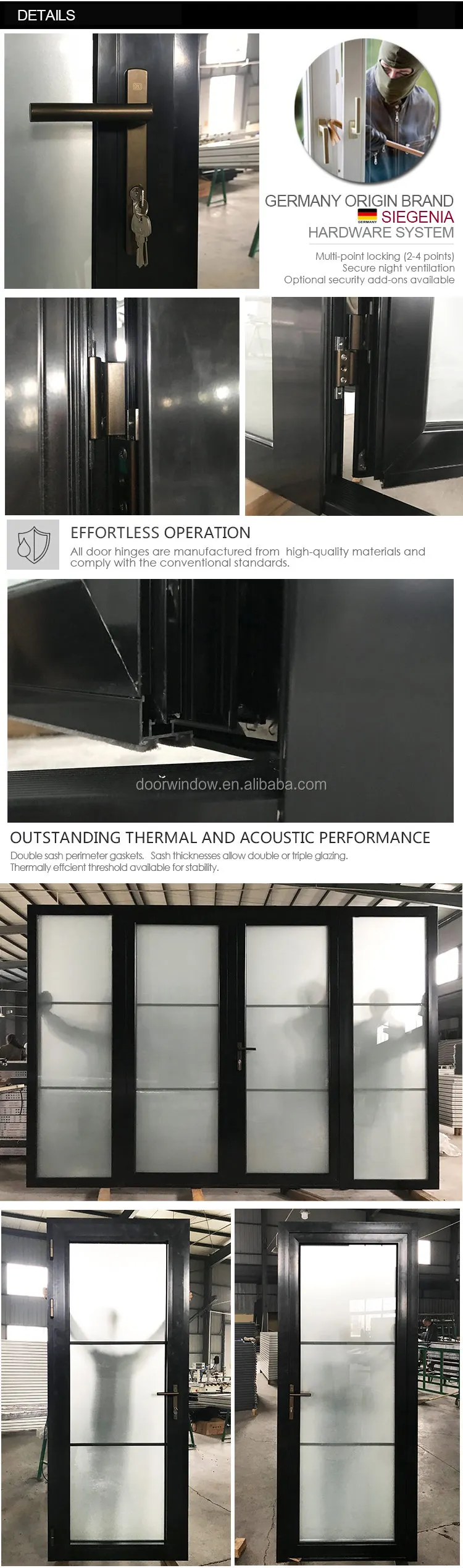 Super September Purchasing Aluminium profile hinge glass door