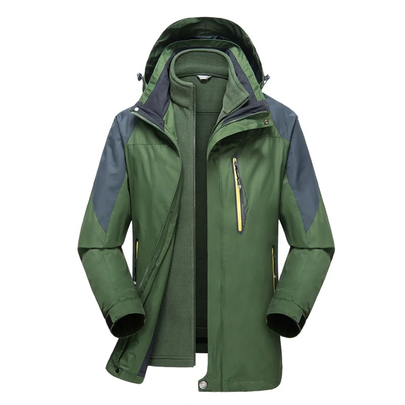 Winter Double Layer Outdoor Hiking Waterproof Climbing Jackets