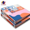 Hard cover paper linen folder paperboard printing paper D ring binders