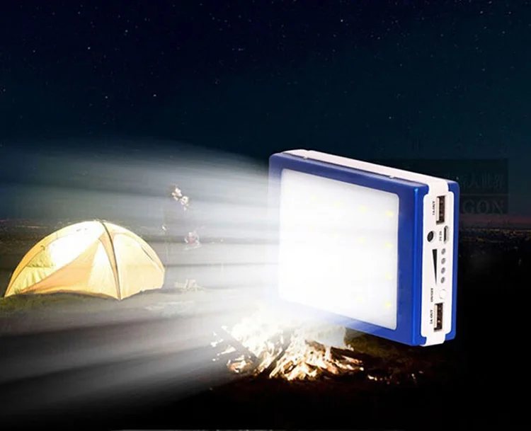 2015 New LED camping lantern light lighting 50000MAH solar power bank solar mobile charger