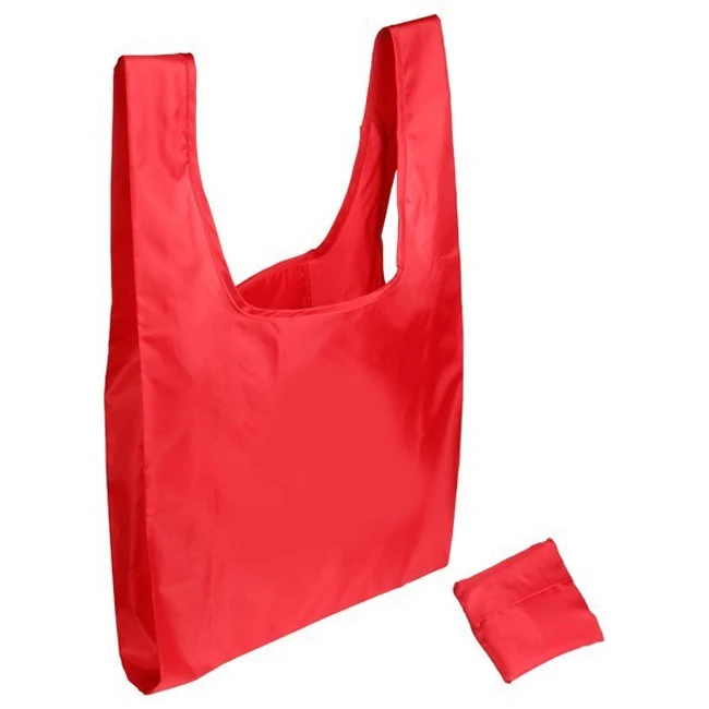 Recycle Nylon Polyester Tote Foldable Shopping Bag In Pouch - Buy ...