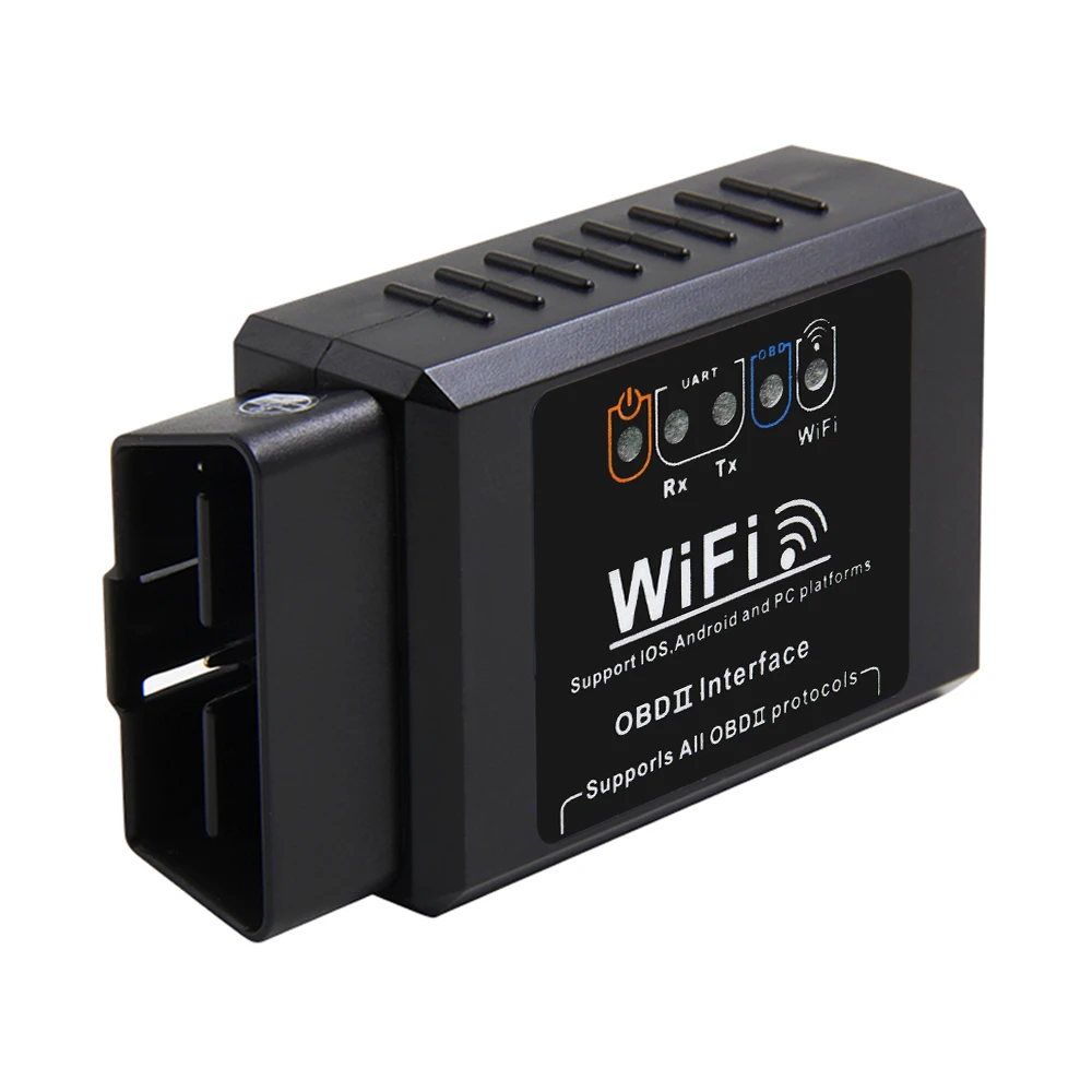 Full Black Cheap Wifi Obd2 Adapter Car Scanner V1.5 Elm327 ...