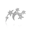 brooches-279 xuping fancy elegant moon star brooches women, prom party delicate white gold brooch