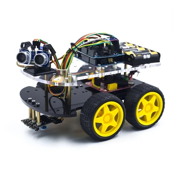 Multi-functional 4wd Robot Car Chassis Kits With Uno R3 170 Point Mini ...