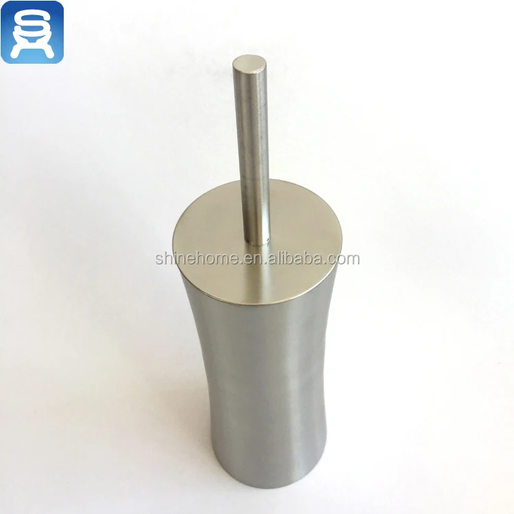 
New arrival China factory bathroom accessory hardware metal stainless steel toilet brush holder fashion consise design 