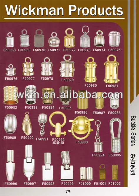 Gold plated metal tassel for bags