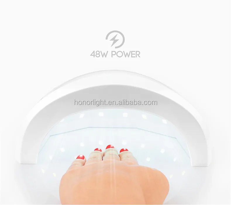 
48W economy painless uv lamp nail varnish with double light source 