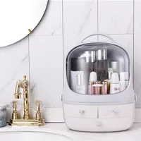 

Girl beautiful plastic makeup storage box makeup organizer