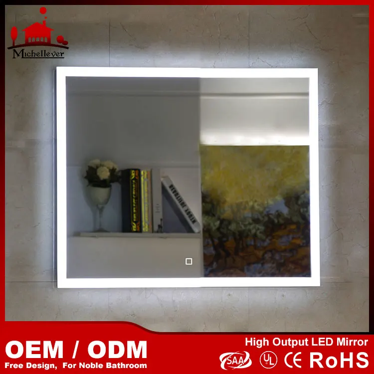 
UL ETL CE ROHS Certificate high end customized decorative led mirror with touch screen/wifi 