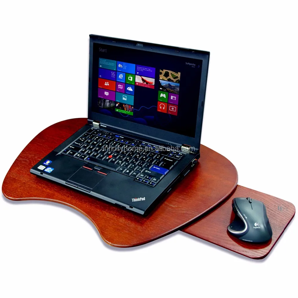 Large Recliner Solid Wood Laptop Lap Desk With Mouse Pad Buy