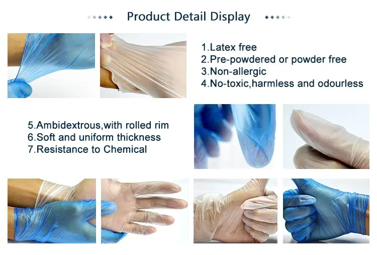 vinyl gloves powder free