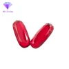 Flatback Faceted Cut Oval Corundum Synthetic Ruby Beads Wholesale