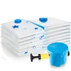 Easy Quick Pack Amazon Selling vacuum bag clothes with hand pump for Space saving travel vacuum bag kits