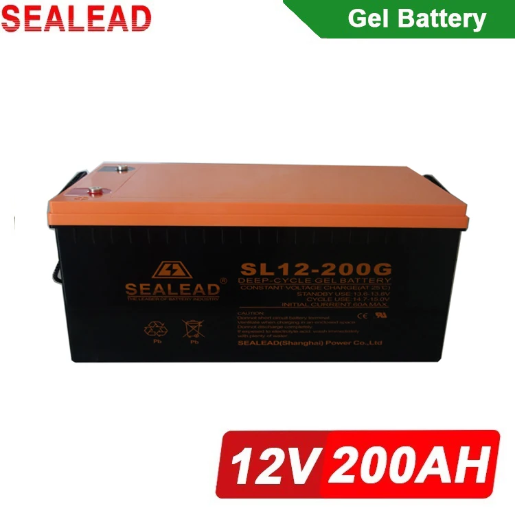 
Hot Sale Promotional Sealed AGM Deep Cycle Gel Battery 12V 200ah 