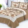 Pujiang China Yiwu King Queen Printed Patchwork Microfiber Quilted Bedspread Coverlet Bedding Sets