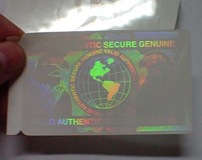 3d Security ID card/ hologram card/
