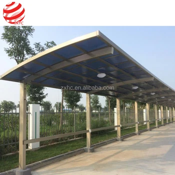 Luxury Aluminium Curved Carport Canopy With Tough Arched Roof