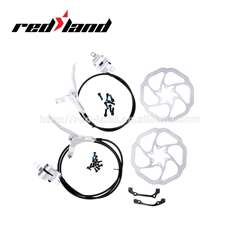 

High quality electric bicycle hydraulic brake mountain bicycle disc brake, Silver/black