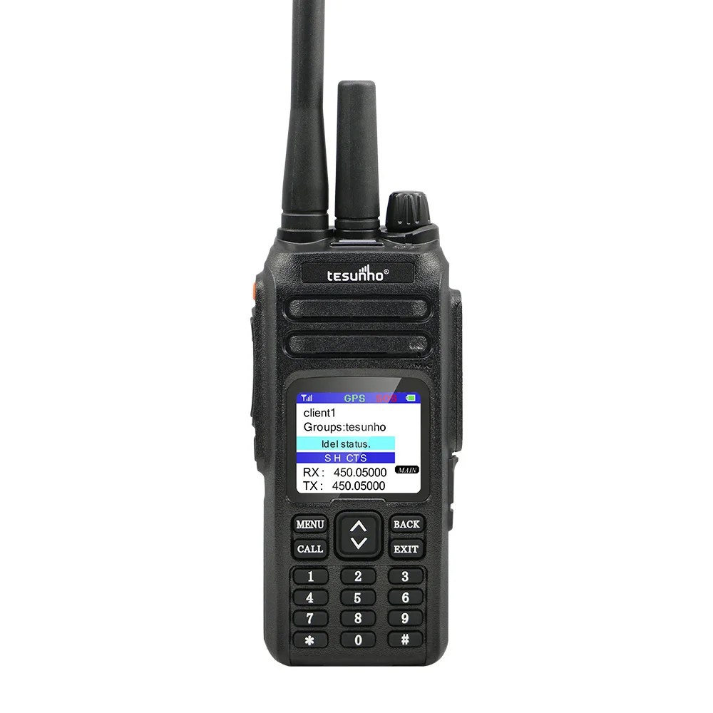 

2 Way Radio digital public network walkie talkie GPS UHF CB 245MHz, Black or red