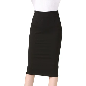 Women's Elastic Waist Stretch Bodycon Midi Pencil Skirt - Buy Women  Skirt,Midi Pencil Skirt,High Waisted Bandage Skirt Product on Alibaba.com