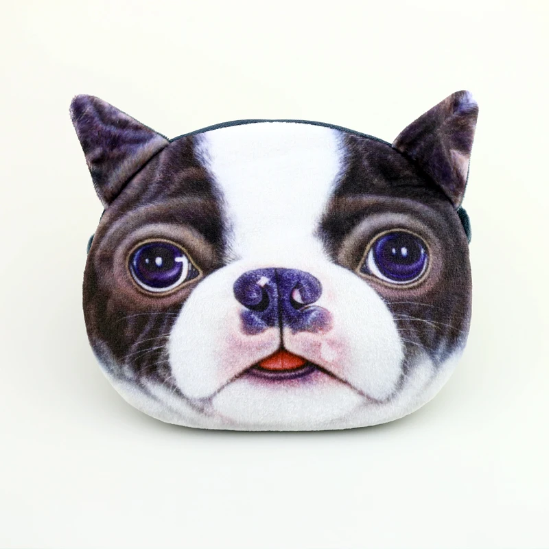 

Portable 3D Mini Coin Purse Cute Dog Small Plush Lady Shoulder Bag Kids Messenger Bag Cat Coin Wallet Animal Crossbody Bags