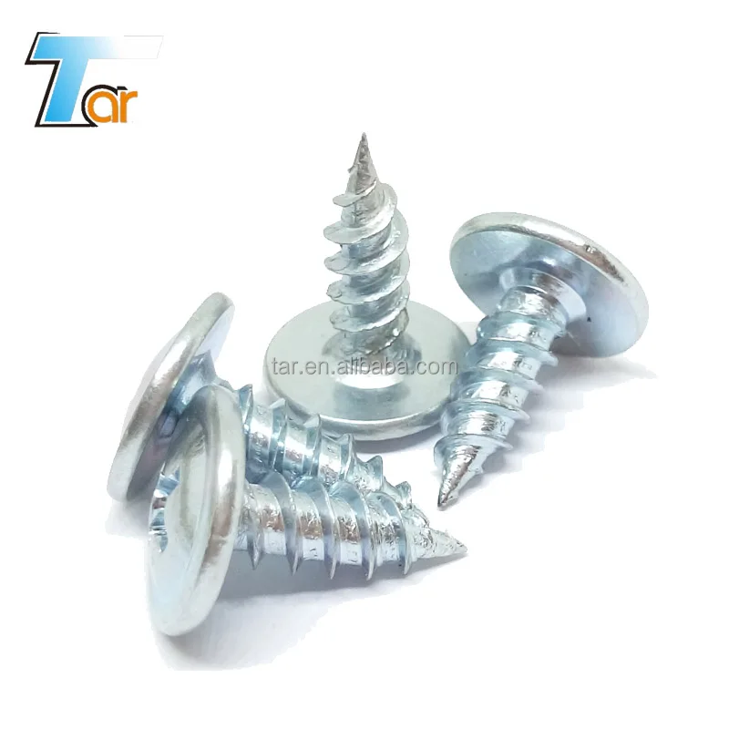 
modified truss head screw zinc /wafer head screw/k-lath head 