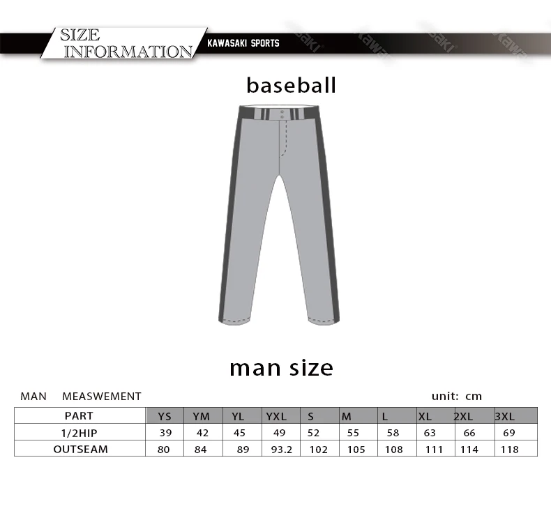 adidas youth baseball pants size chart